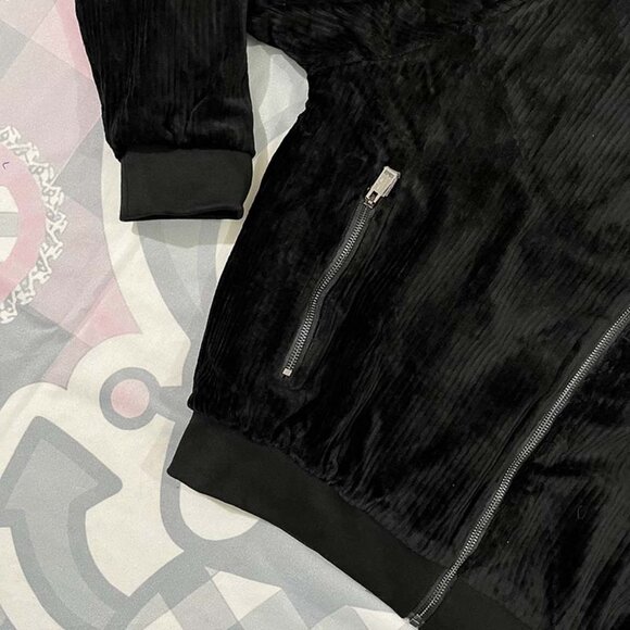 Team Wang Corduroy Casual Black Jacket - Picture 2 of 6